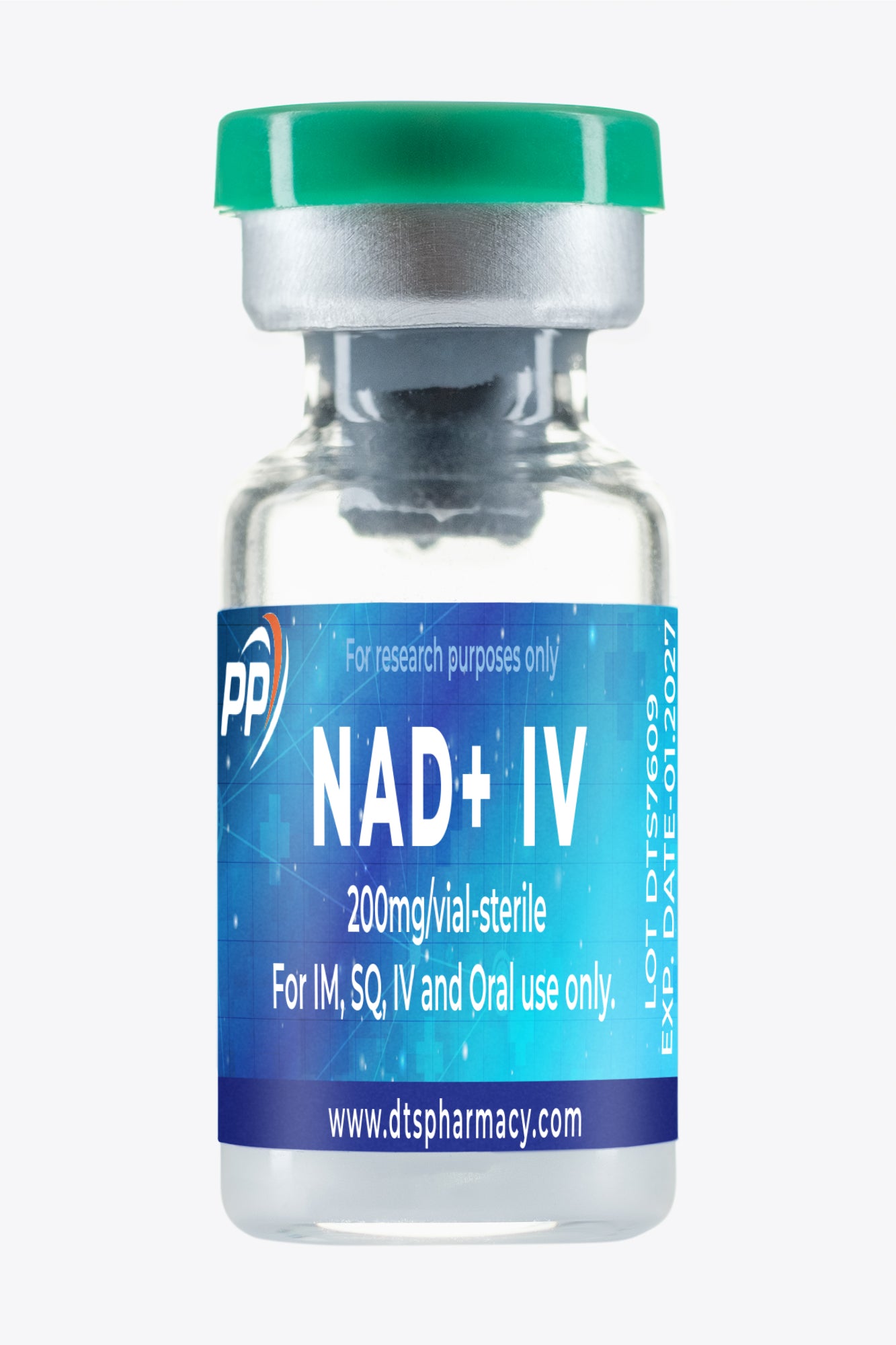 Vial with NAD+ 200 mg for intravenous administration